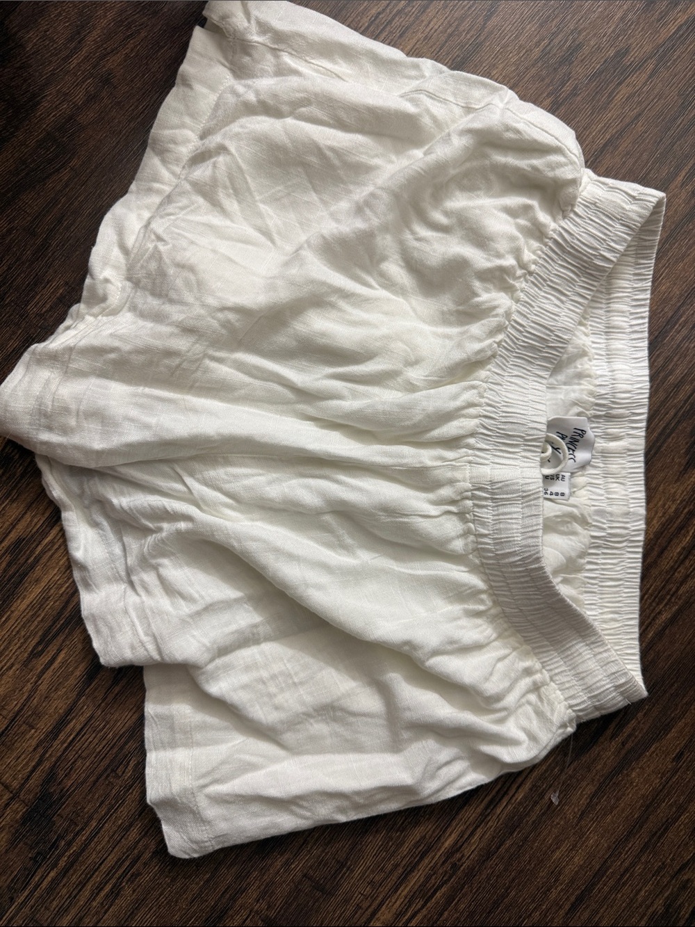 Princess Polly White Lightweight Cotton Shorts